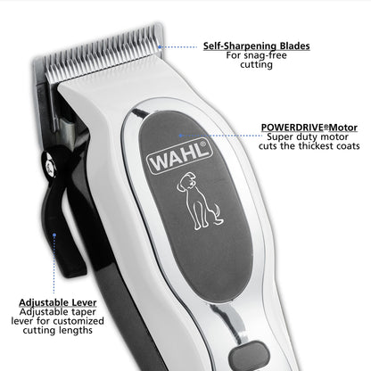 Wahl USA Pet-Pro Corded Clipper & Battery Trimmer Pet Grooming Combo Kit for Dogs with Light to Thick Coats, The Brand Used by Professionals - Model 9284