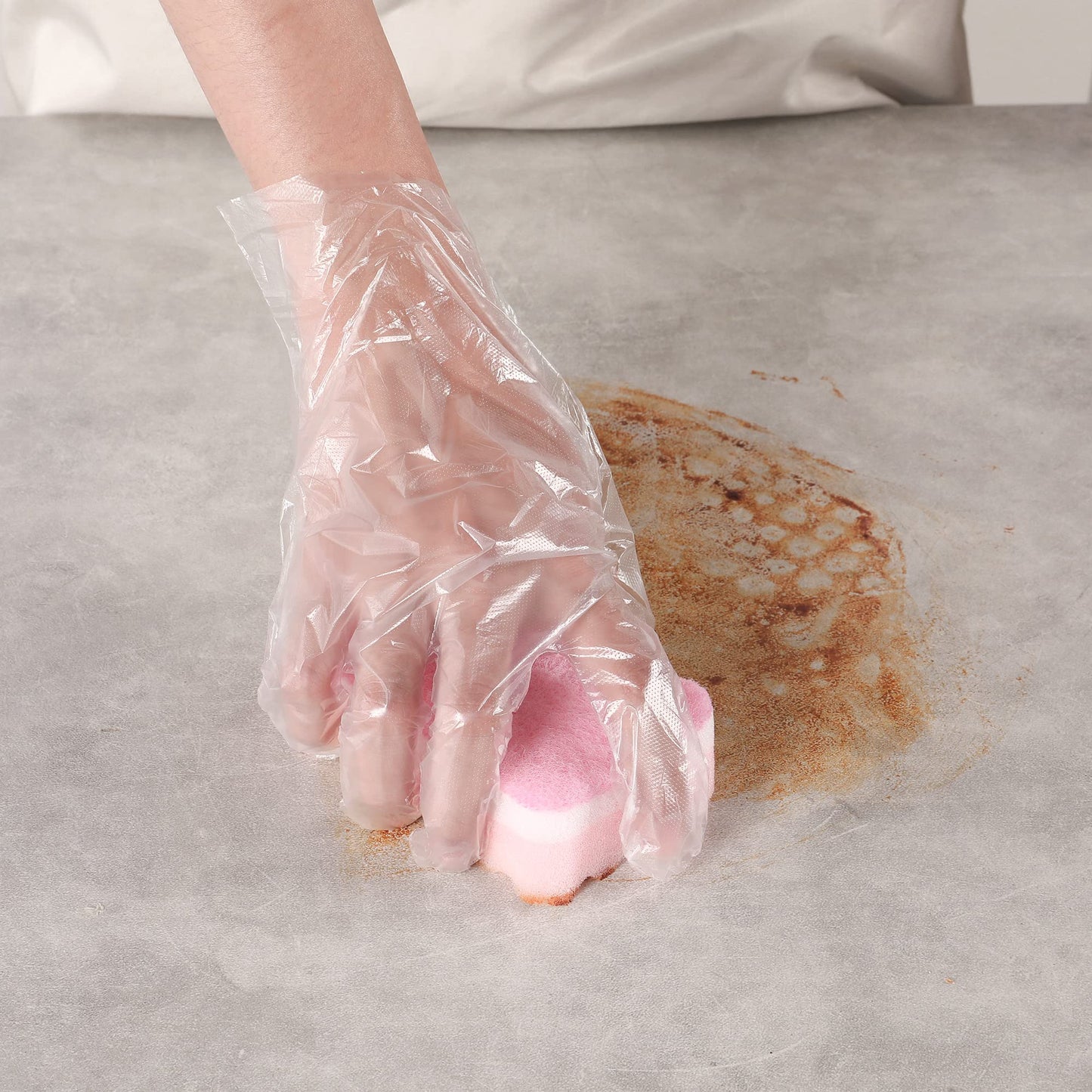 Disposable Food Prep Gloves - 500 PCS Disposable Plastic Gloves forFood Safe, Food Handling, Cooking，One Size Fits Most