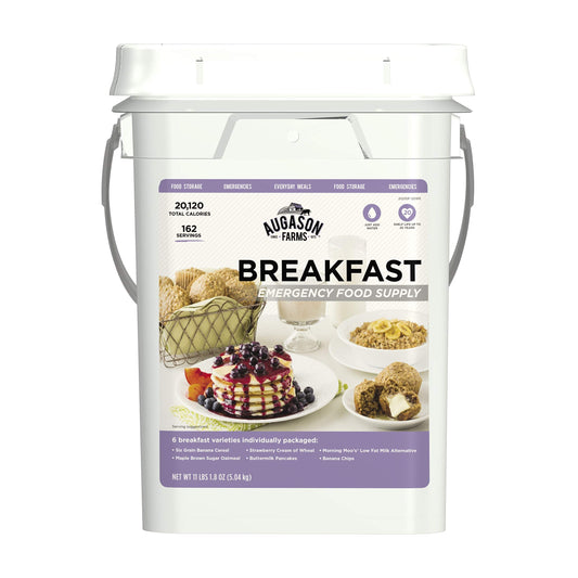 Augason Farms Breakfast Emergency Food Supply 4 Gallon Pail