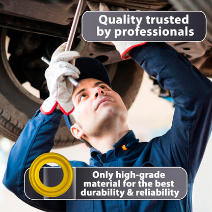 15 Pcs Oil Drain Plug Rubber Coated Stainless Steel Gasket - 9mm Replacement for Mercury-Mercruiser Gear Case Drain Plug OEM 26-830749 Fits for 1984-2012 by AUTOMAJOR