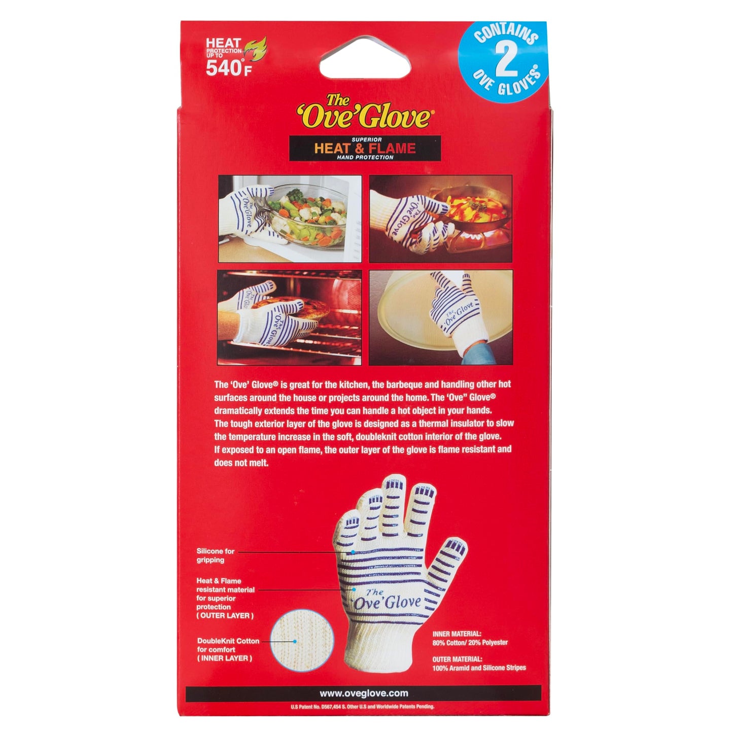 The Ove Glove - Superior Heat & Flame Hand Protection - 2 Pack Glove