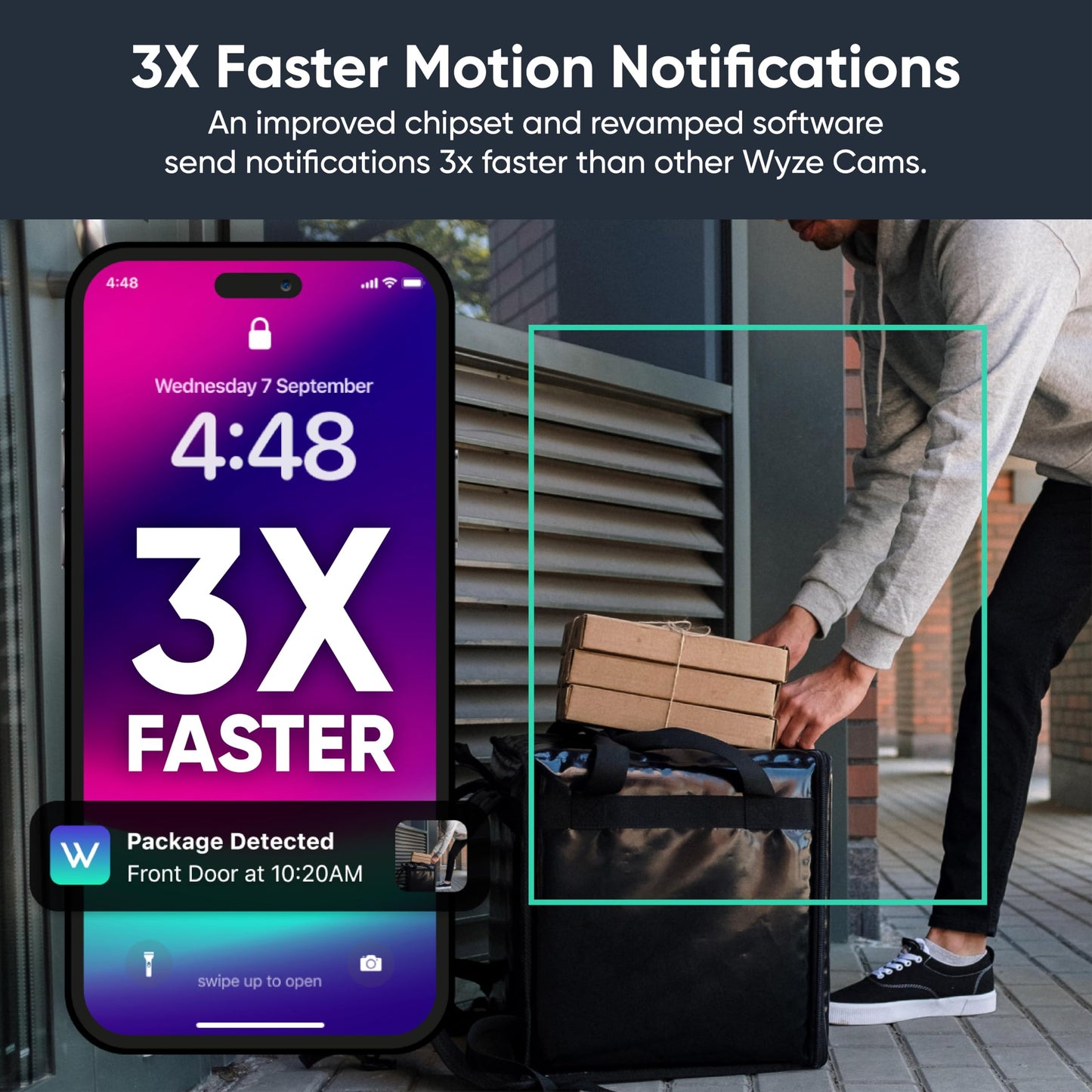 Wyze Cam OG Indoor/Outdoor 1080p Wi-Fi Smart Home Security Camera with Color Night Vision, Built-in Spotlight, Motion Detection, 2-Way Audio, Compatible with Alexa & Google, White, Free Expert Setup