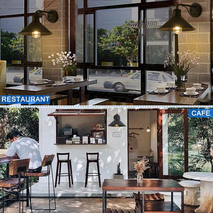 VICTOGATE 1 Pack Outdoor Wall Lights Wall Mount for House, Front Porch Wall Light Fixtures Wall Mount, Farmhouse Wall Sconce, Classic Barn Lights Outdoor & Indoor-E26 Socket