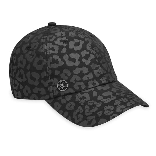 Gaiam Womens Classic Fitness Hat Baseball Cap, Leopard Print Black
