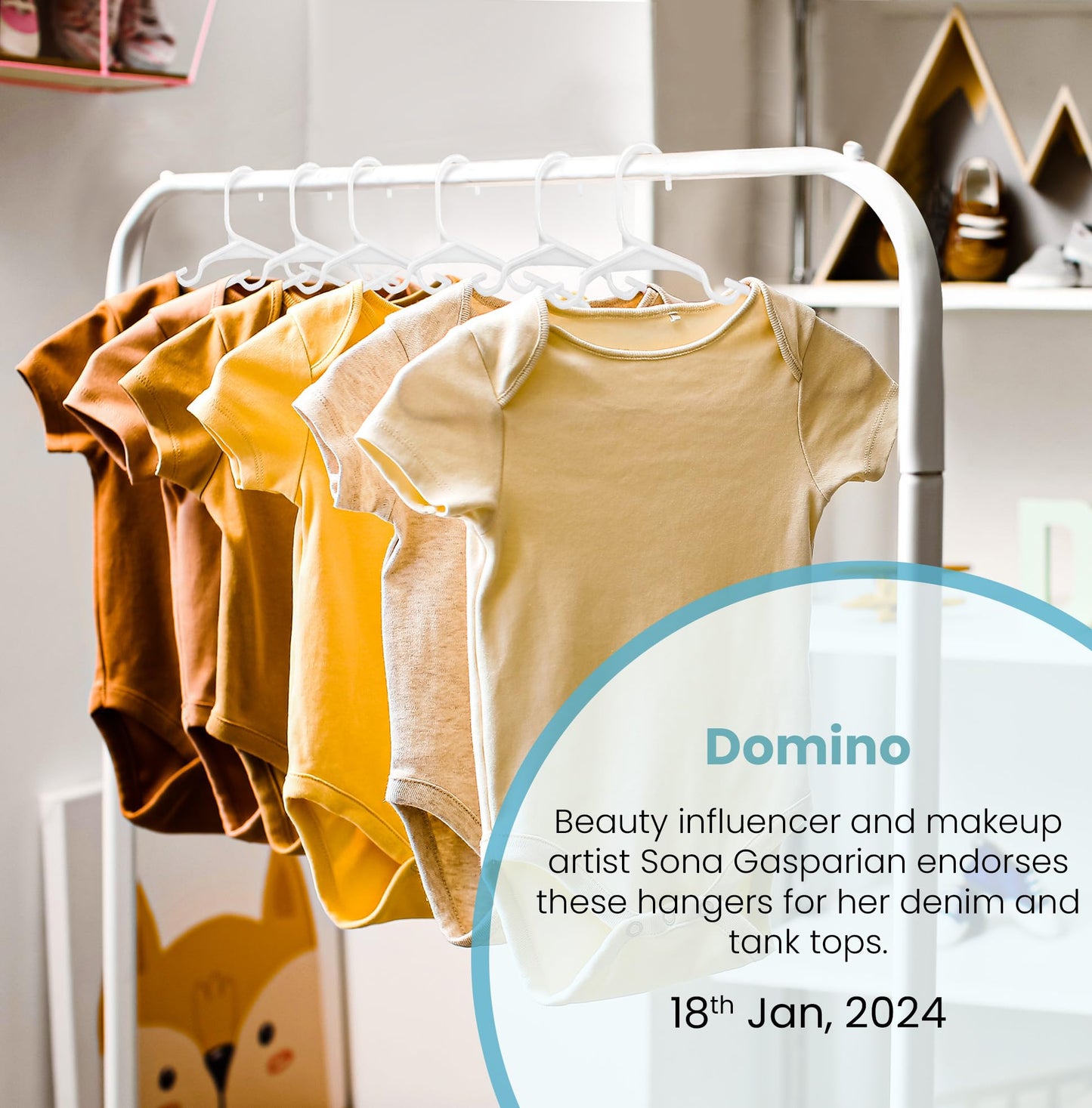 Utopia Home 60 Pack Kids Hangers - 11.5 Inch Plastic Baby Hangers for Closet - Childrens Hanger for Clothes & Infant Hanger for Closet (White)