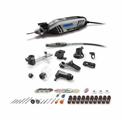 Dremel 4300-9/64 Versatile Rotary Tool Kit with Flex Shaft - 9 Attachments & 64 Accessories - Ideal for Engraving, Etching, Sanding, and Polishing