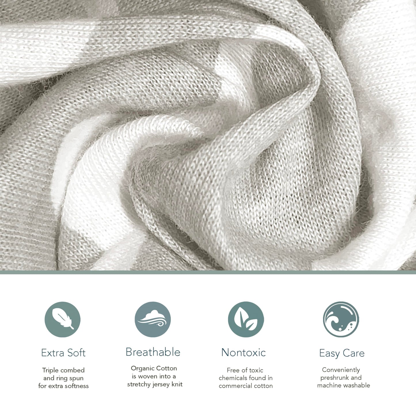 100% Organic Cotton Fitted Sheets for Graco Pack n Play, Babyletto, Pamo Babe, Hiccapop, Dream on Me, Evenflo, Baby Trend, Hygge Hush Portable/Mini Crib/Playards, Beka Bedside Bassinet 2 Pk