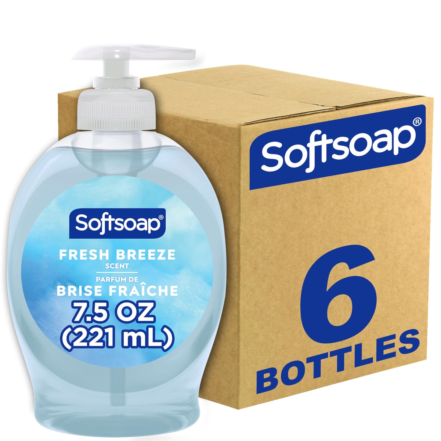 Softsoap Liquid Hand Soap, Fresh Breeze - 7.5 Fl Oz (Pack of 6)