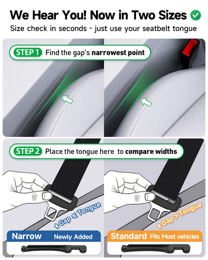 Givifive Car Seat Gap Filler Set of 2, Soft Foam Multifunctional Seat Side Gap Filler with Organizer & Hook Function, 3in1 Gap Stopper Universal Fit Car SUV Truck Fill The Gap Between Seat & Console