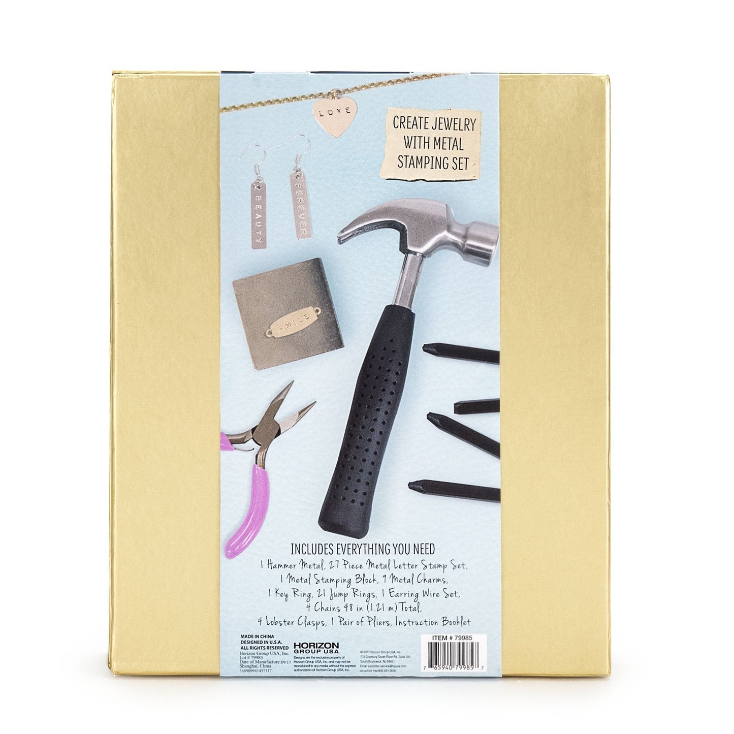 STMT D.I.Y. Hand Stamped , DIY Personalized Stamp Jewelry, Great Teenage Birthday Gift, Unique Handmade Jewelry & Name Plates, Bead Kits for Kids, Teens & Adults Ages 14+