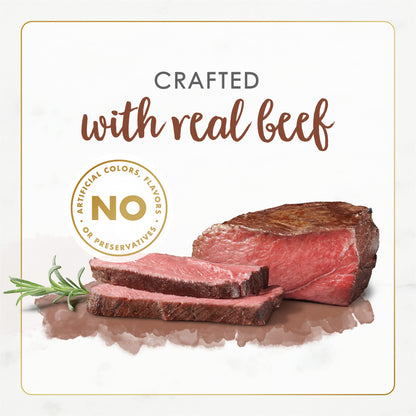 Purina Fancy Feast Wet Cat Food Natural Gourmet Naturals Beef Recipe in Wet Cat Food Gravy - (Pack of 12) 3 oz. Cans