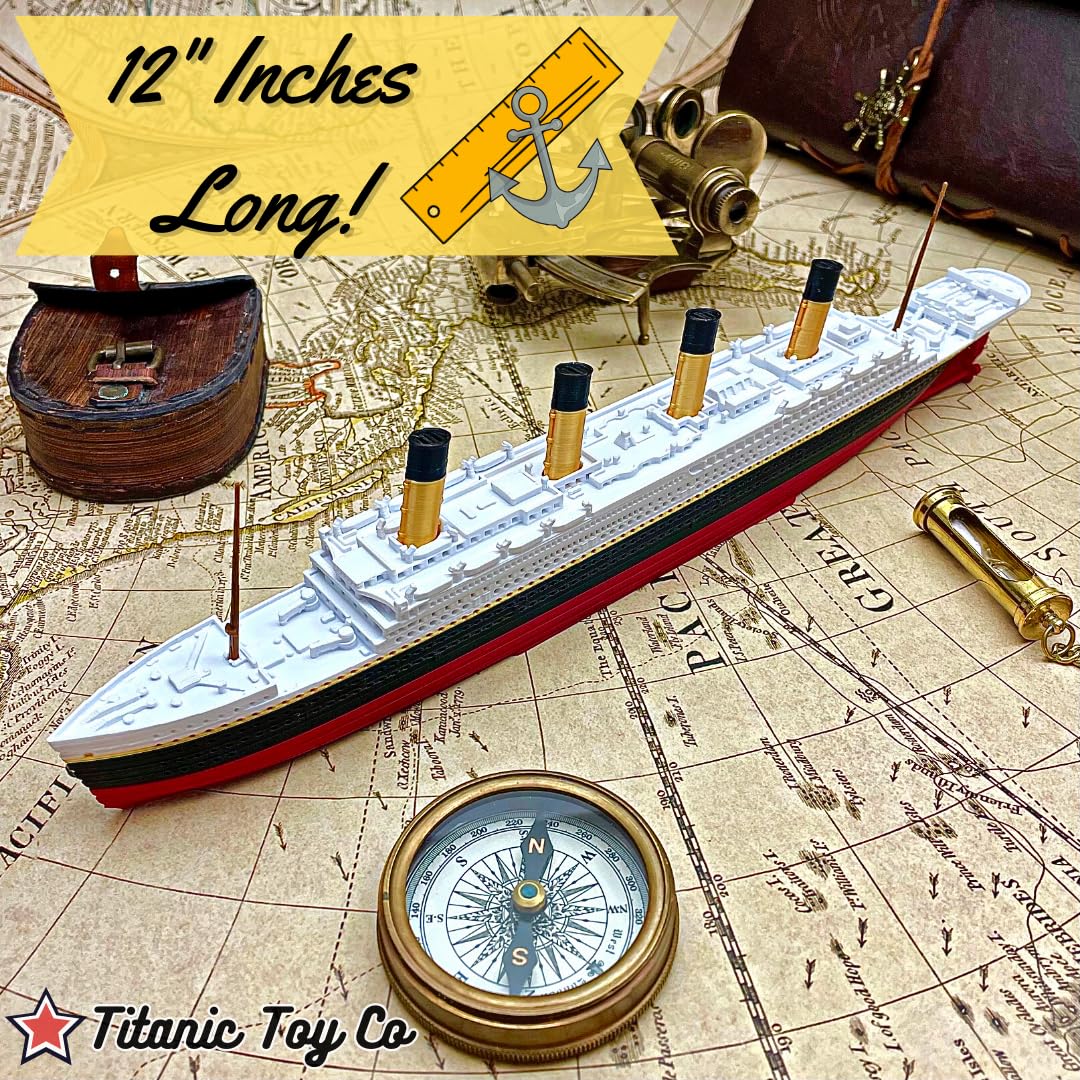 Split In Half RMS Titanic Model Ship 1 Ft Long Assembled Titanic Toys For Kids, Historically Accurate Titanic Toy, Titanic Ship, Titanic Cake Topper, Titanic Figurine, Titanic Boat, Titanic Replicas
