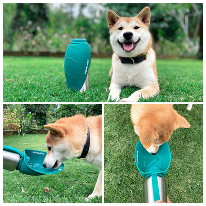 PupFlask Large Dog Water Bottle | 27 or 40 OZ Stainless Steel | Convenient Dog Drink Dispenser | Puppy Travel Water Bowl | Portable Pet Hydration Bottle | Leak Proof | Perfect Size for All Breeds
