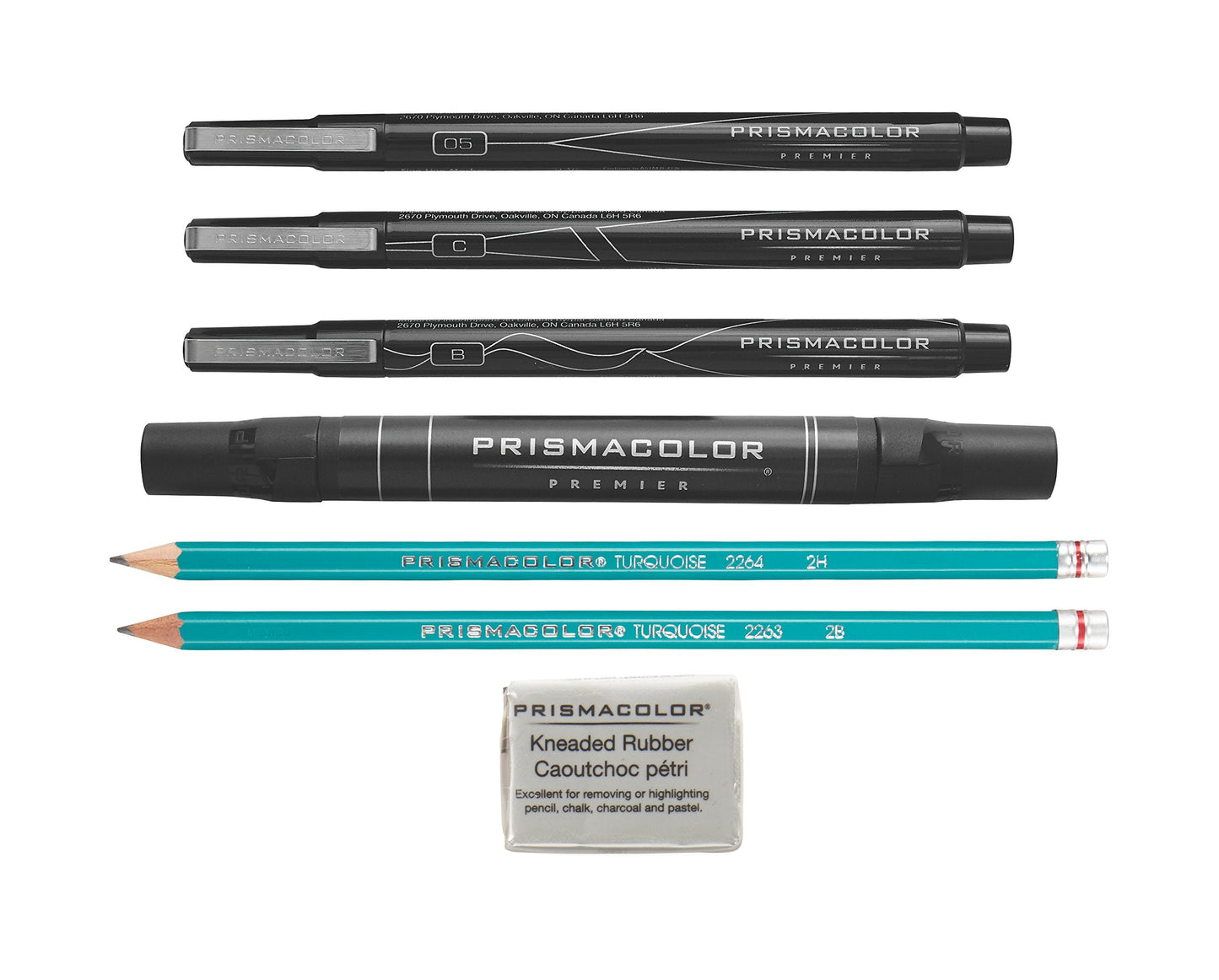 Prismacolor Premier Beginner Hand Lettering Set With Illustration Markers, Art Markers, Pencils, Eraser And Tips Pamphlet, Adult Coloring, 8 Count