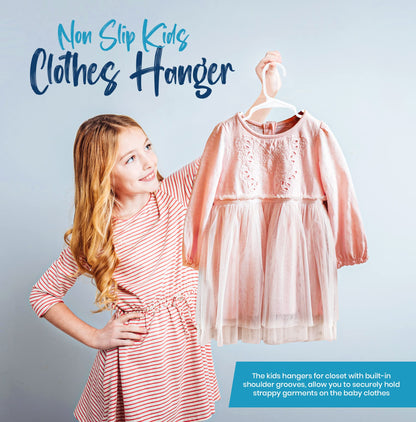 Utopia Home 60 Pack Kids Hangers - 11.5 Inch Plastic Baby Hangers for Closet - Childrens Hanger for Clothes & Infant Hanger for Closet (White)