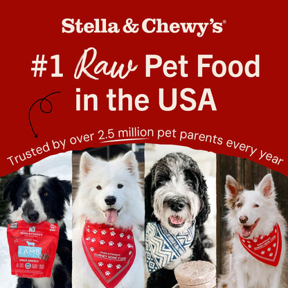 Stella & Chewy's Freeze-Dried Raw Dinner Patties - Chicken Recipe - High Protein Grain-Free Puppy & Dog Food - Perfect For Picky Eaters - 5.5 oz