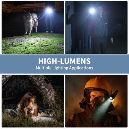 taoquwe Rechargeable LED Flashlights High Lumens, 99,000 Lumen Super Bright Flashlight with 7 Modes & Waterproof, Powerful USB Rechargeable Handheld Flash Light for Camping Home(2 Pack)