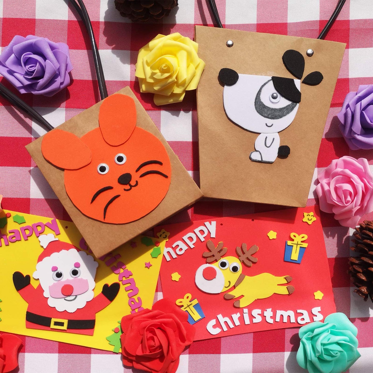 84PACK Foam Craft Sheets 8.5x5.5 inch Eva Color Bulk Foam Paper Set for Kids Classroom Art Craft Projects DIY Handcraft by MEARCOOH