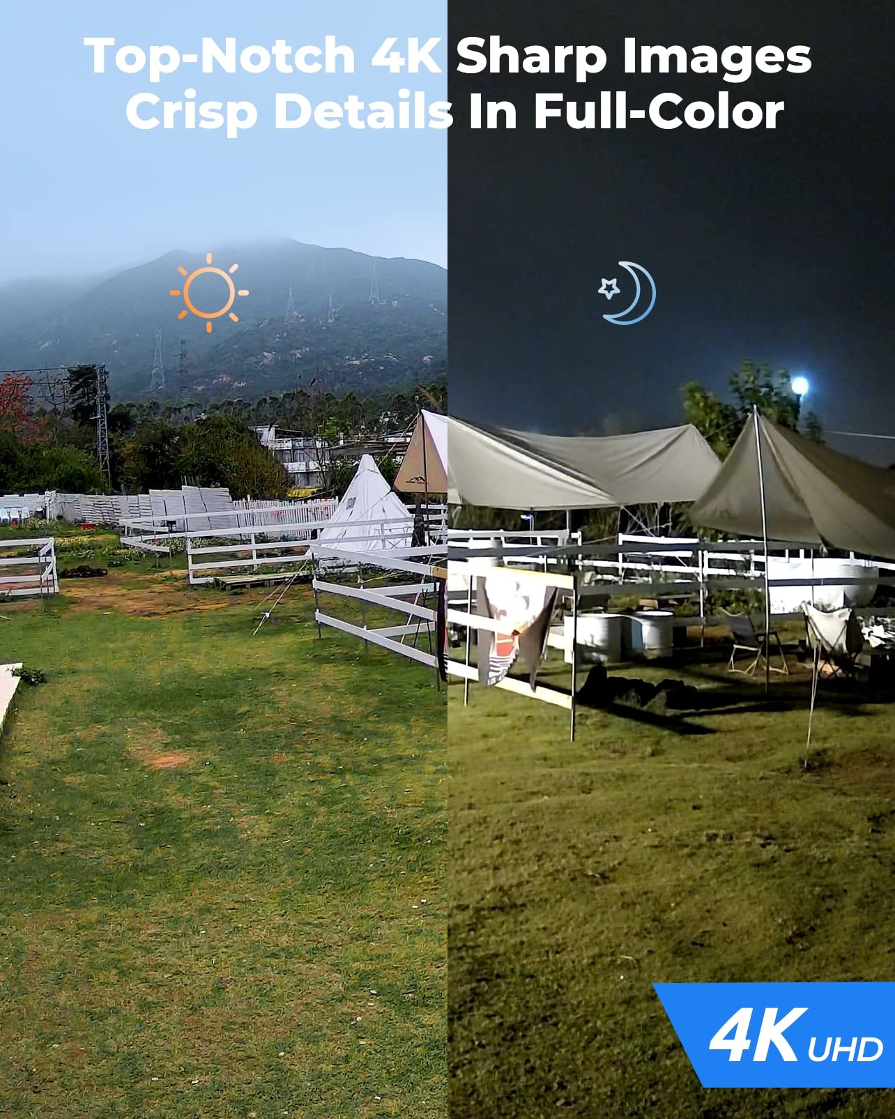 REOLINK RLC-811A PoE IP Security Camera 4K - 123° FoV, 5X Optical Zoom for Outdoor Usage, 2.7mm Lens with Color Night Vision, Human/Vehicle/Pet Smart Detection, 2 Way Talk, Up to 256GB microSD Card