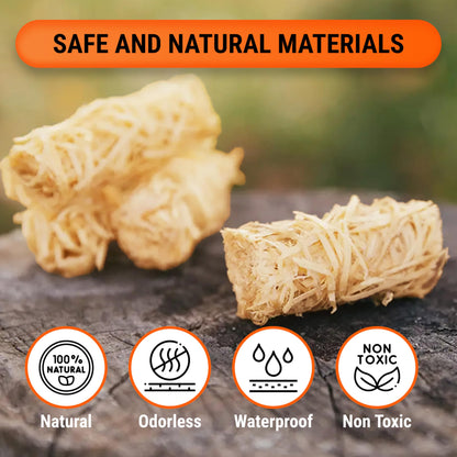 Zorestar Fire Starters for Woodstoves - XXL Pack of 100 Charcoal and Wood Fire Starters for Quick Ignition - Ideal for Campfires, Fireplaces, Grills, Fire Pits - Reliable Outdoor Fire Starter Kit