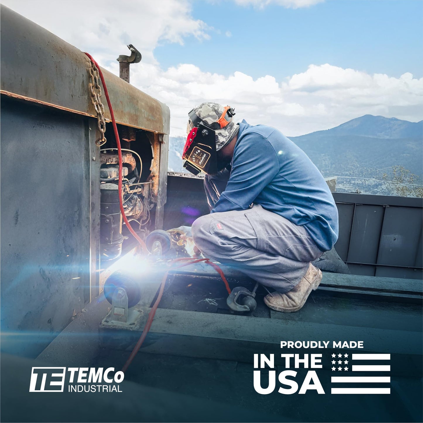 TEMCo 2/0 Gauge AWG 10 Ft Black + 10 Ft Red Flexible Pure Copper Made in USA Welding Cable Battery Wire - Heavy Duty Solar, Inverter, Car, RV, Truck