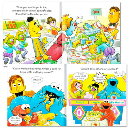 Sesame Street Elmo Manners Books for Kids Toddlers - Set of 8 Manners Books