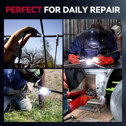 ARCCAPTAIN iControl MIG145 Pro 145A Flux Core MIG Welder 120V Welding Machine Gasless MIG Welder Flux MIG/MMA Stick/Lift TIG, 3 in 1 Welder Machine with Synergy, Portable Welder, APP Control