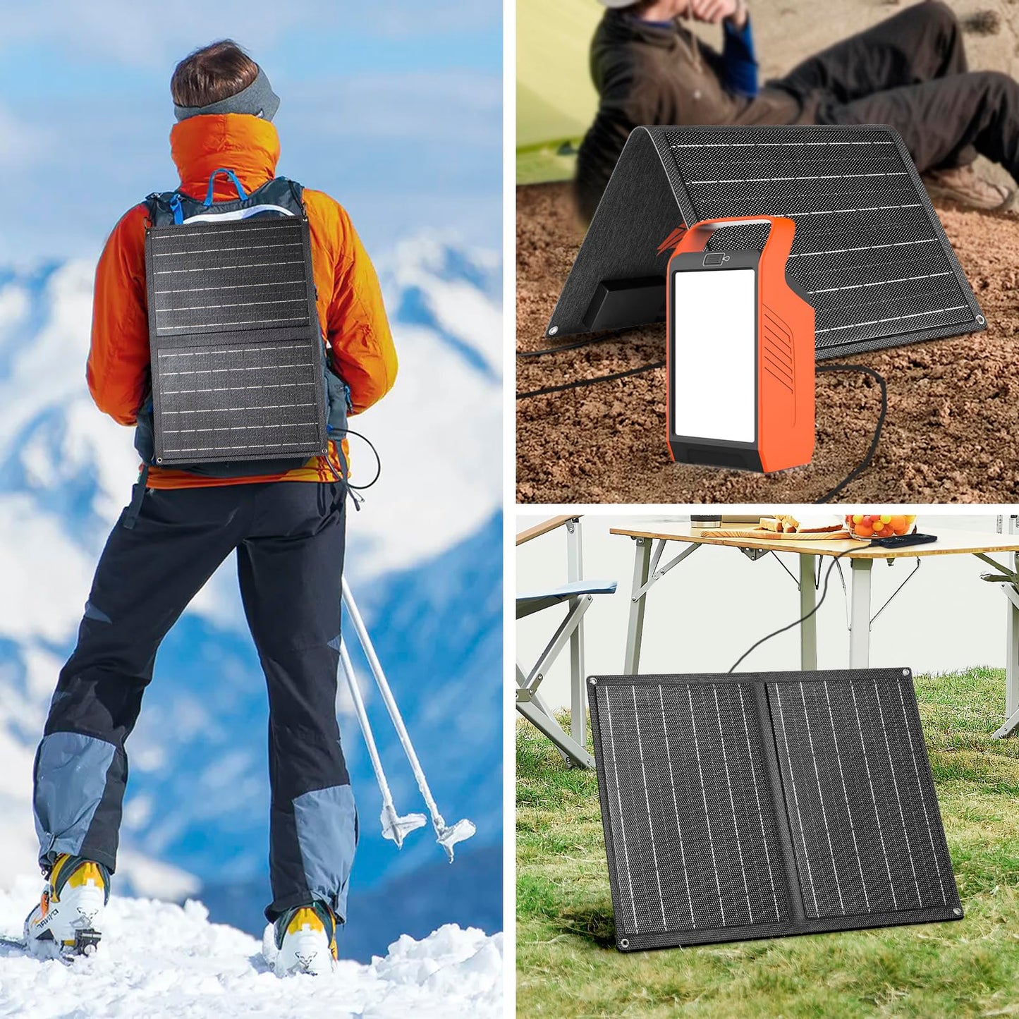 Takki 120W Peak Solar Generator with 21W Panel 83Wh Portable Power Station Solar Power Bank with 110V AC Outlet for Camping Home Use Outdoor Emergency Fan Laptop Hurricane