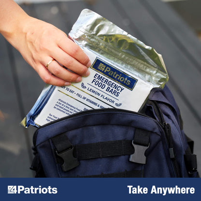 4Patriots Emergency Food Bars: Non-Perishable S.O.S Ration Designed to Last 5 Years, 9 Servings