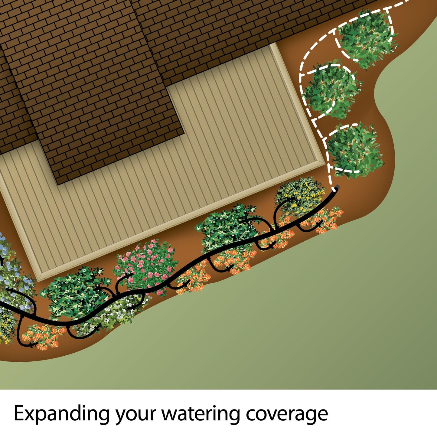 Rain Bird DRIPPAILQ Drip Irrigation Repair and Expansion Kit,Green