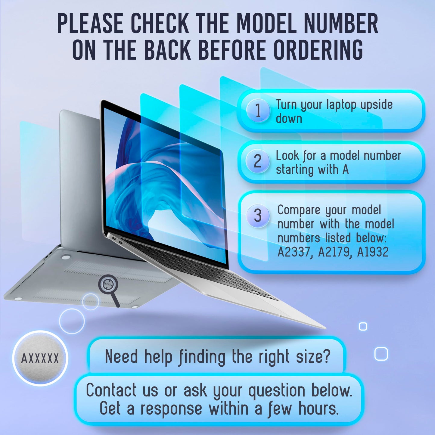 VINTEZ Magnetic Blue Light Screen Protector Compatible With MacBook Air 13" 2018, 2019, 2020, 2021, M1 Anti Blue Light Blocking Filter for Laptop