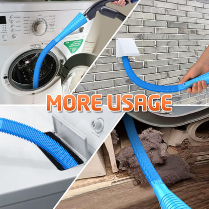 Sealegend 2 Pieces Dryer Vent Cleaner Kit Dryer Lint Vacuum Attachment, Dryer Vent Cleaning Lint Remover 2 Hoses Tools for Home Improvement