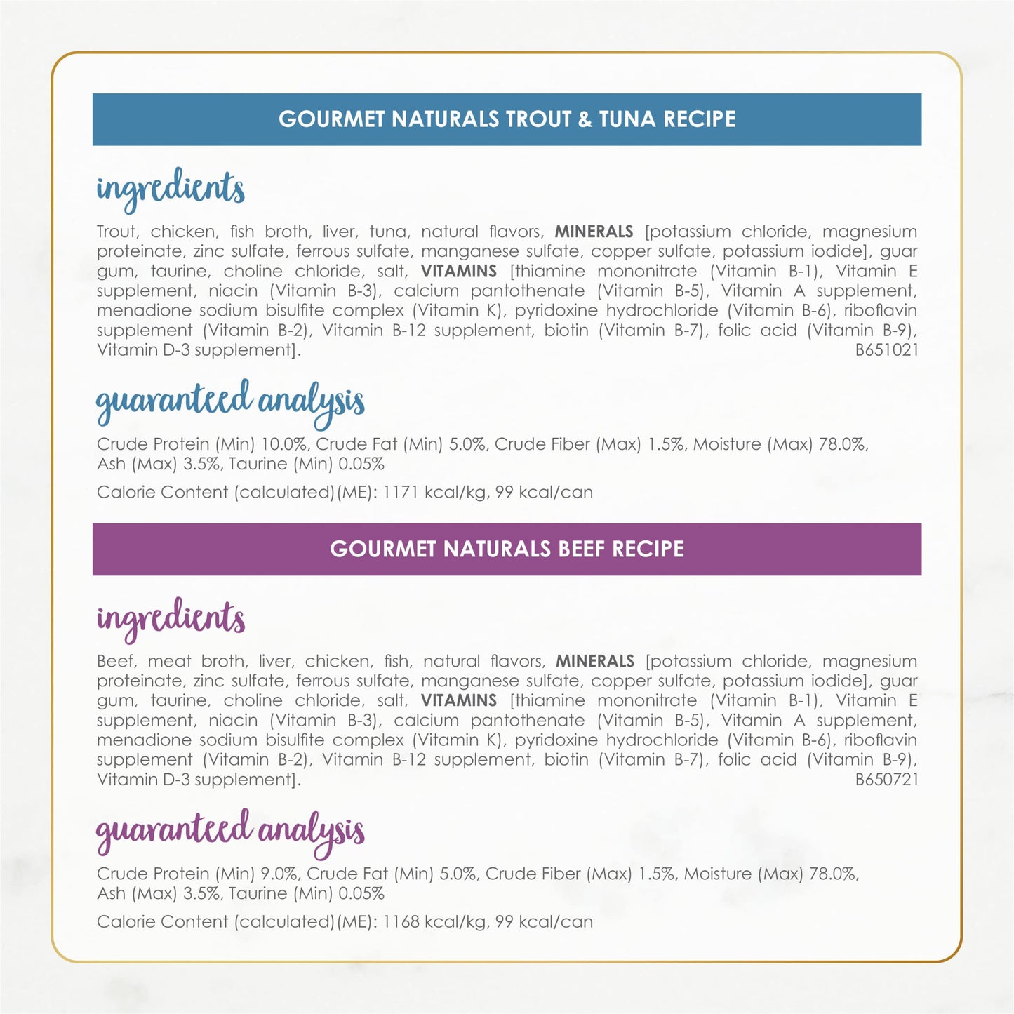 Purina Fancy Feast Grain Free Wet Cat Food Pate Variety Pack Gourmet Naturals–Beef, Chicken, Salmon, Trout and Tuna - (2 Packs of 12) 3 oz. Cans