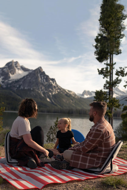 Stansport Go Anywhere Chair For Camping - Adjustable,Portable,Sturdy, Blue, Alloy Steel (G-7-50)