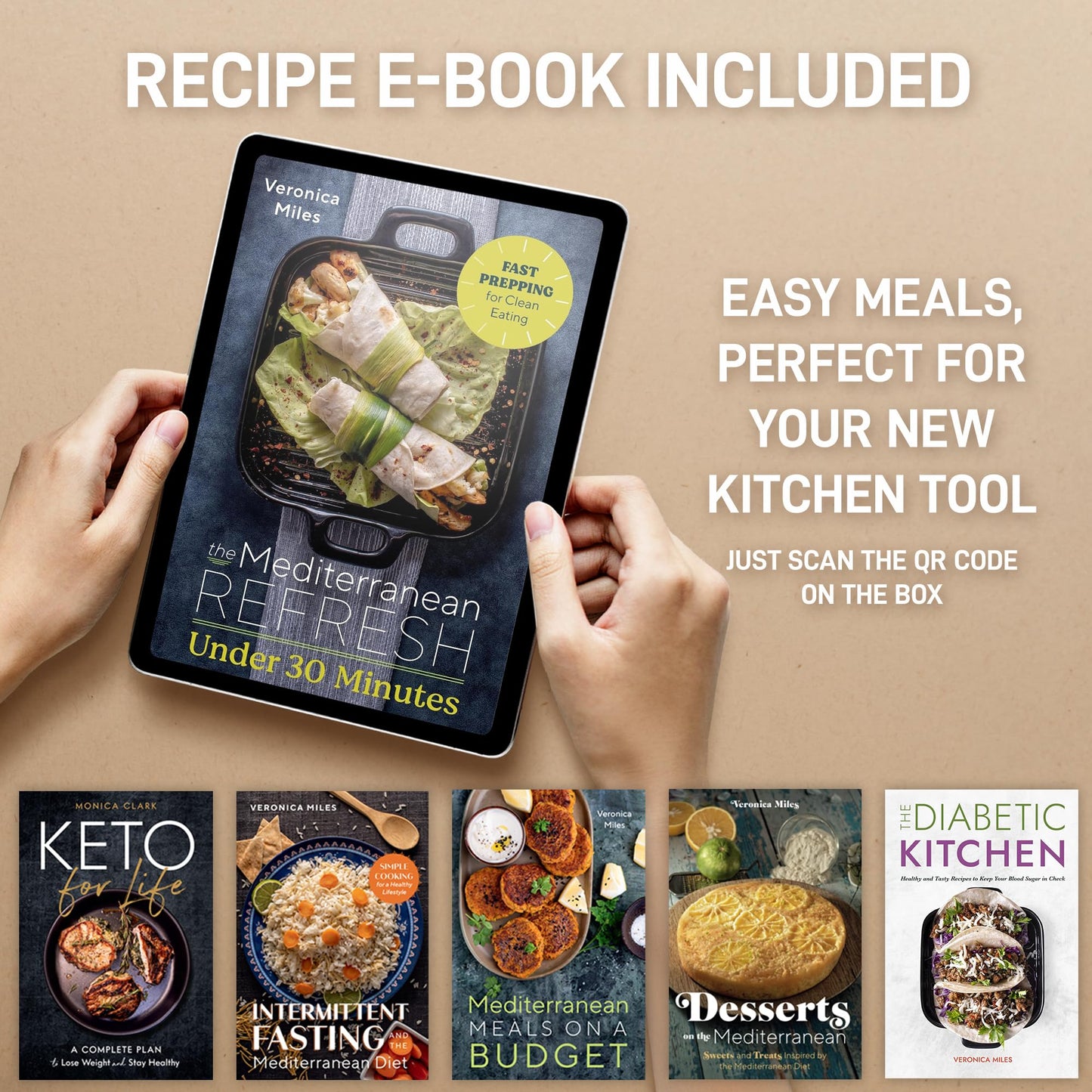 Zulay Kitchen Premium Garlic Press Set - Rust Proof & Dishwasher Safe Professional Garlic Mincer Tool - Easy-Squeeze, Easy-Clean with Soft, Ergonomic Handle - Silicone Garlic Peeler & Brush (Silver)