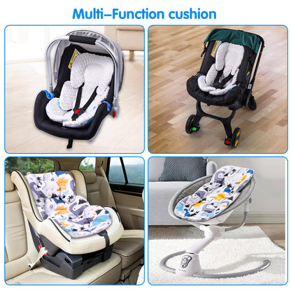 THE KENKYO Infant Car Seat Insert, 2-in-1 Reversible Baby Car Seat Cushion, Carseat Head & Body Support for Newborn, Soft Stroller Cushion Insert for Bouncer, Swing, Baby Registry Seach