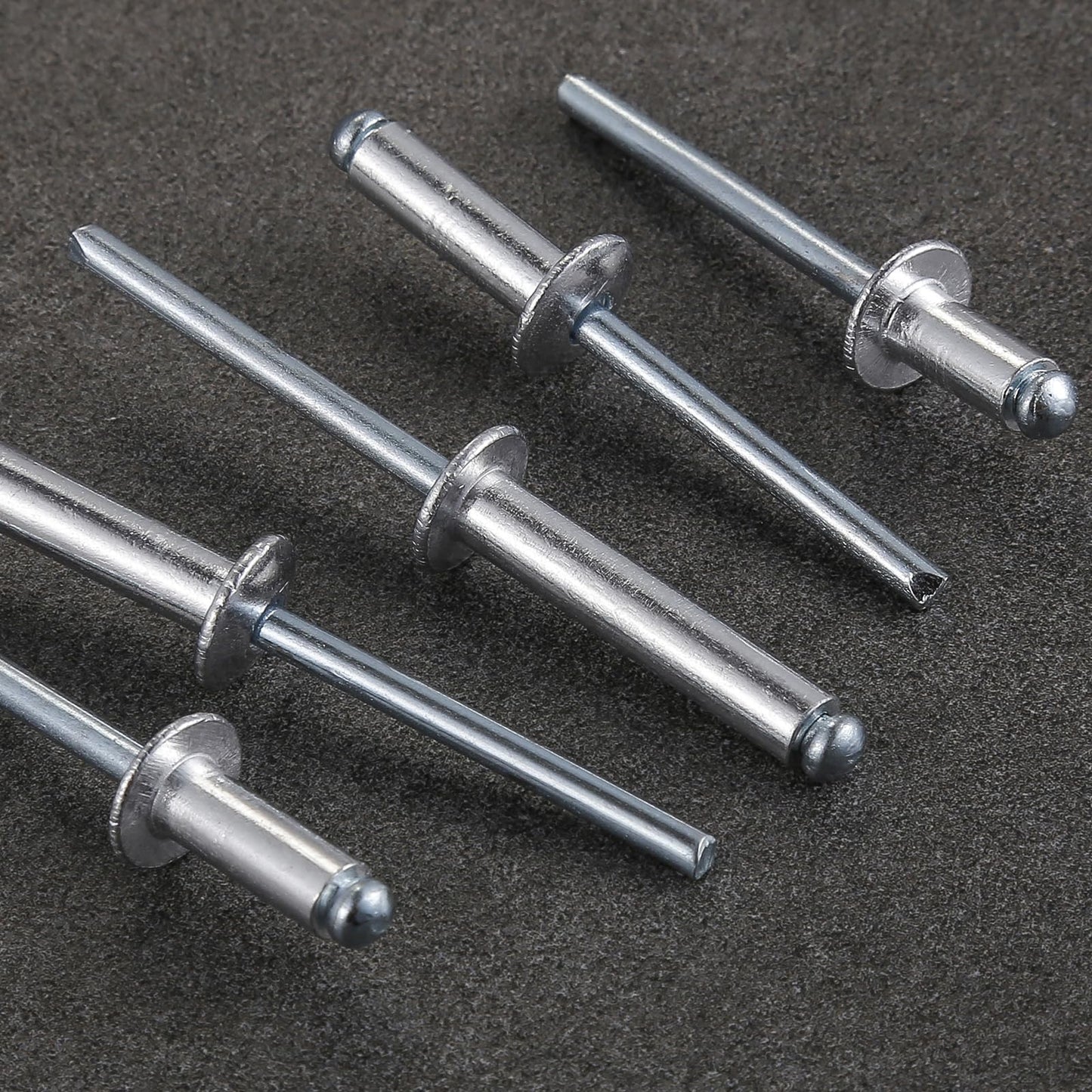 Wensilon (250Pcs) 3/16"x1/2" Aluminum blind pro Rivets,Aluminum Grip and Steel Mandrel