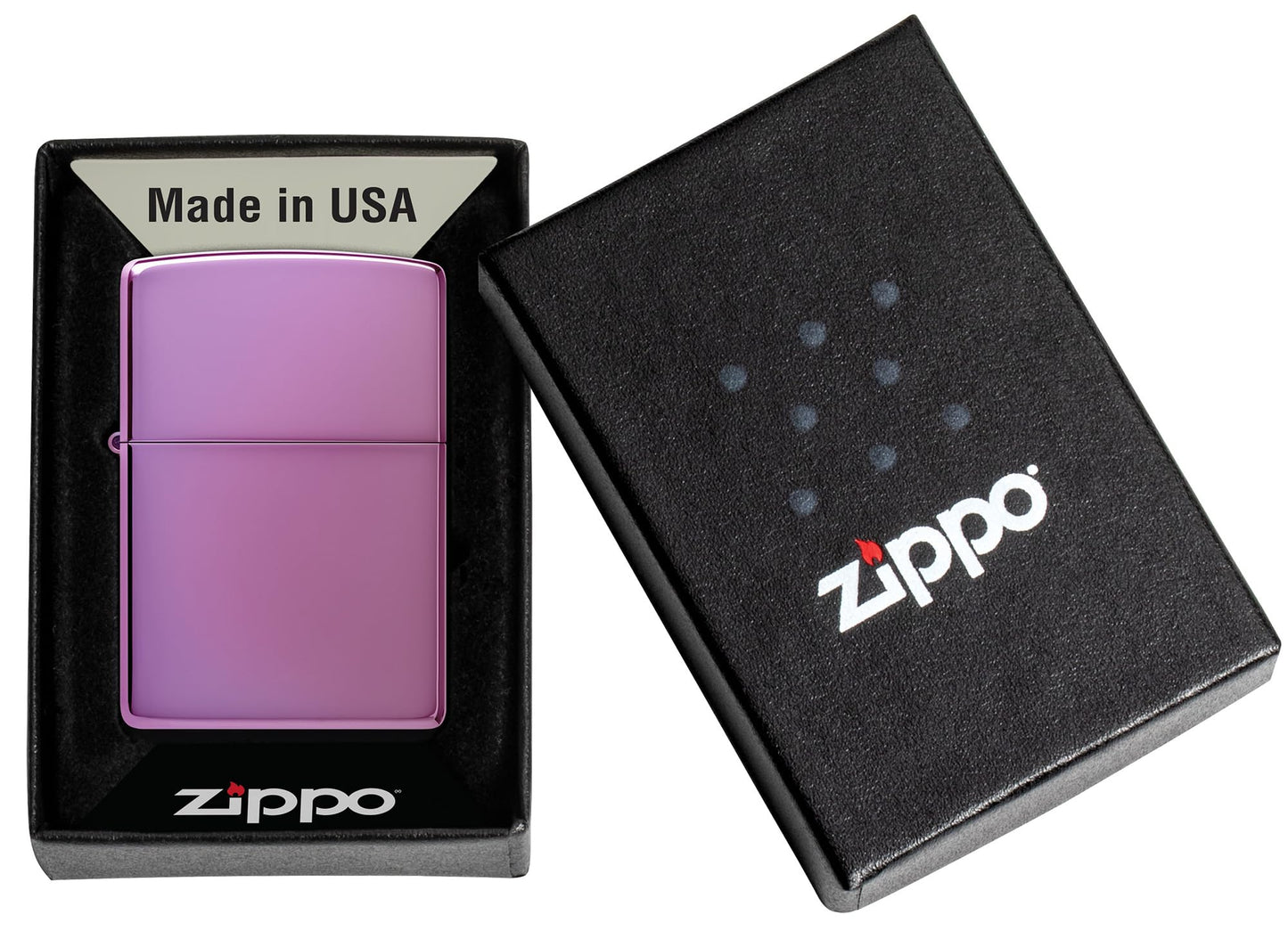 Zippo High Polish Purple Pocket Lighter, Abyss