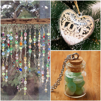 Aovchei Eye Screws, 50Pcs 1 inches 304 Heavy Duty Stainless Steel Screw Hooks, Self Tapping Eye Bolts, Indoor & Outdoor for Hanging Artwork