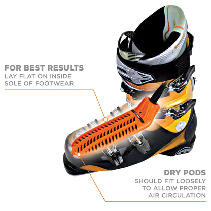 DryGuy Unisex's Travel Dry Shoe Dryers, Orange and Black, One Size