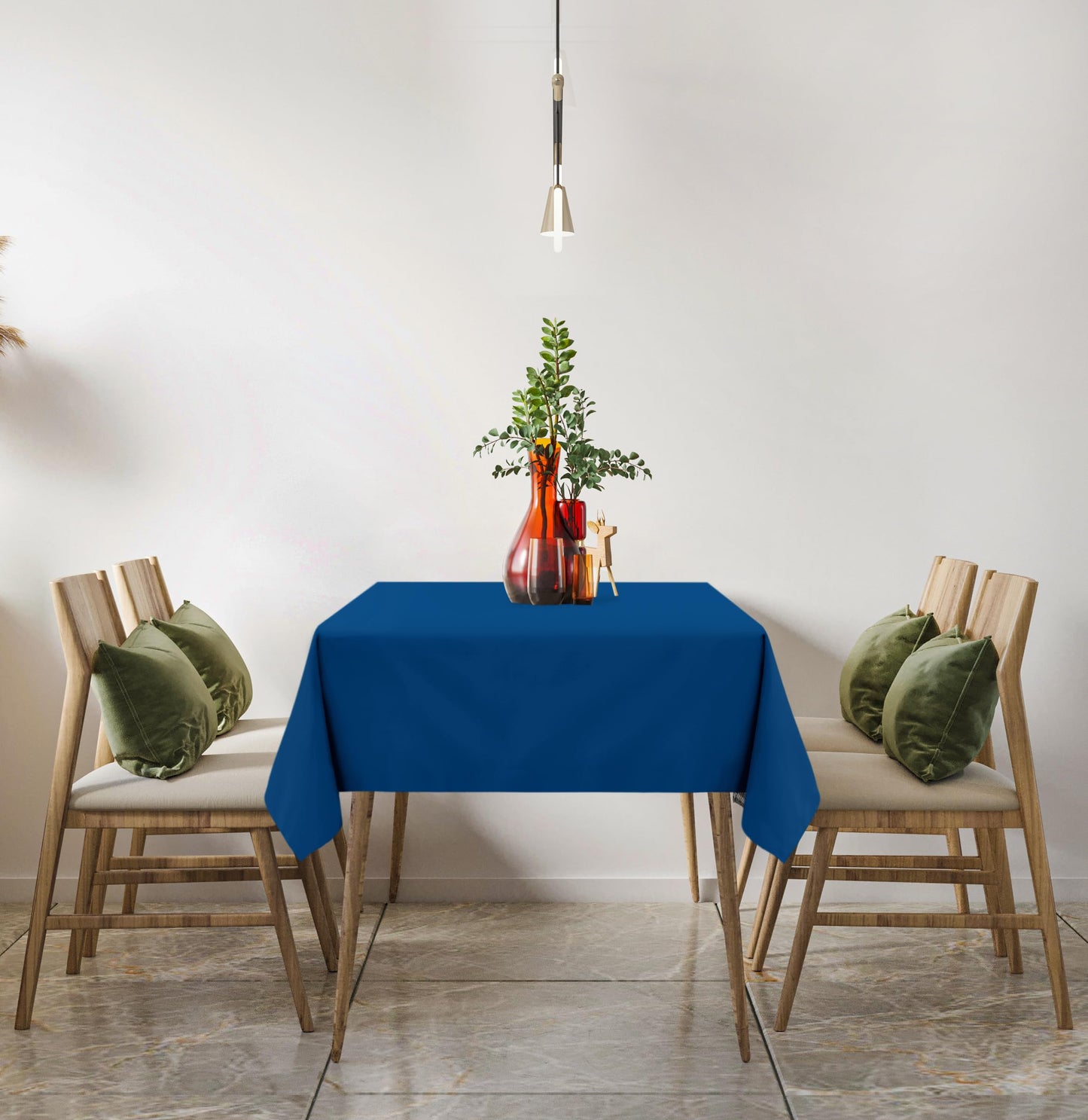 Utopia Kitchen 2 Pack 6 Foot Rectangle Table Cloth [60x102 Inches, Royal Blue] Stain and Wrinkle Resistant Tablecloth Washable Polyester Cover for Dining, Buffet Parties, Picnic and Weddings