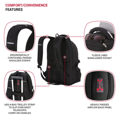 SwissGear 2769 Scansmart Backpack, Black, 17.5-Inch