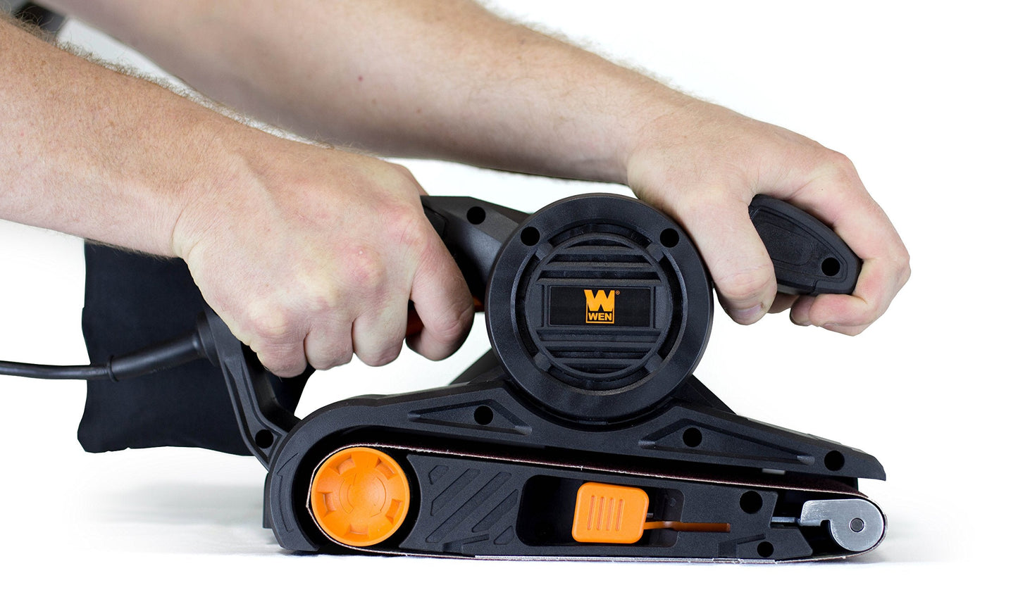 WEN 6321 7-Amp 3 in. x 21 in. Corded Belt Sander with Dust Bag , Black
