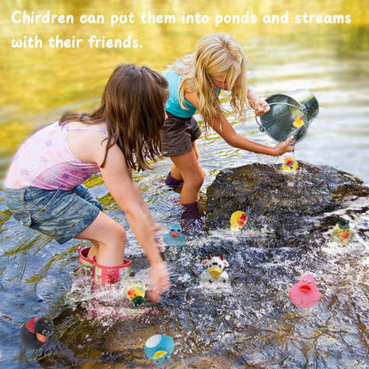 WQTHE 30 Pack Rubber Duck for Jeeps Ducking - 2.3 Inch Bulk Floater Duck for Kids - Baby Bath Toy Assortment - Party Favors, Birthdays, Bath Time, and More (30 Varieties)