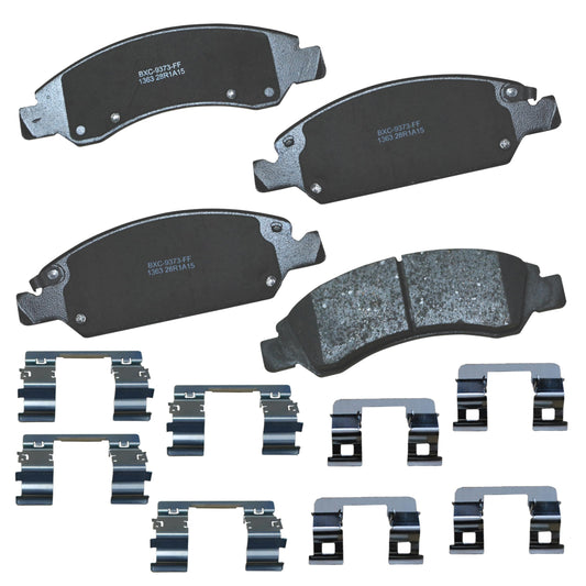 Bendix Premium SBC1363 Ceramic Front Brake Pads for Cadillac Escalade, ESV,EXT,XTS,Chevrolet Avalanche,Cheyenne,Express 1500,Silverado Classic,LD,Suburban,Tahoe,GMC Savana Sierra,Limited,Yukon,XL,