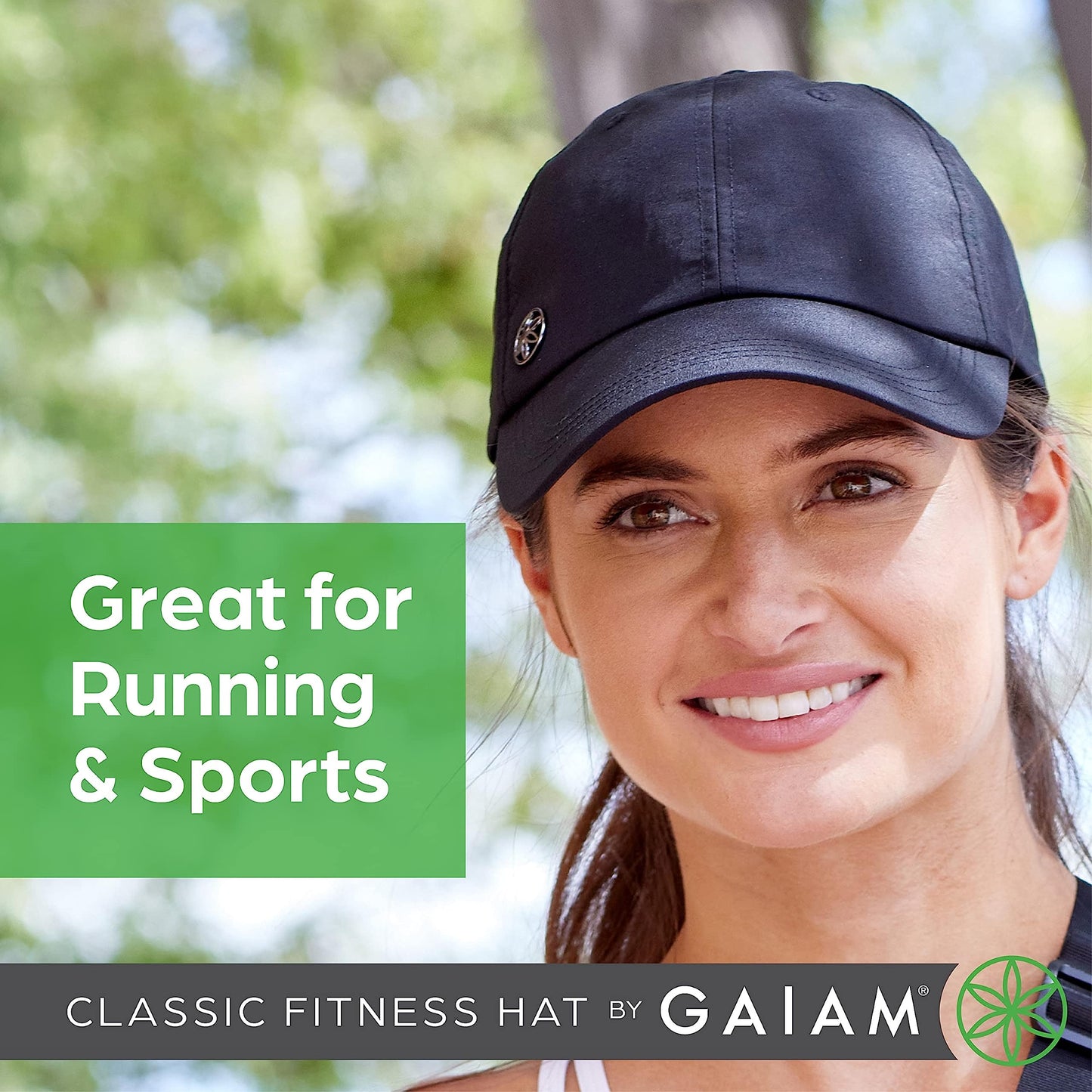 Gaiam Womens Classic Fitness Hat Baseball Cap, Leopard Print Black