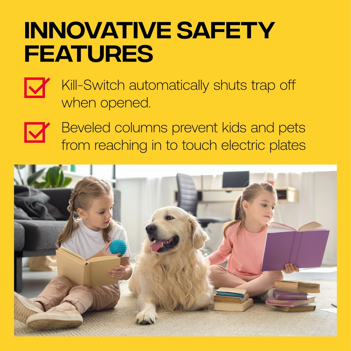 Victor Humane Mouse Traps Indoor for Home - M250BSR-3 - No Touch Electric Mouse Traps for Home, Pack of 3