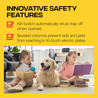 Victor Humane Mouse Traps Indoor for Home - M250BSR-3 - No Touch Electric Mouse Traps for Home, Pack of 3