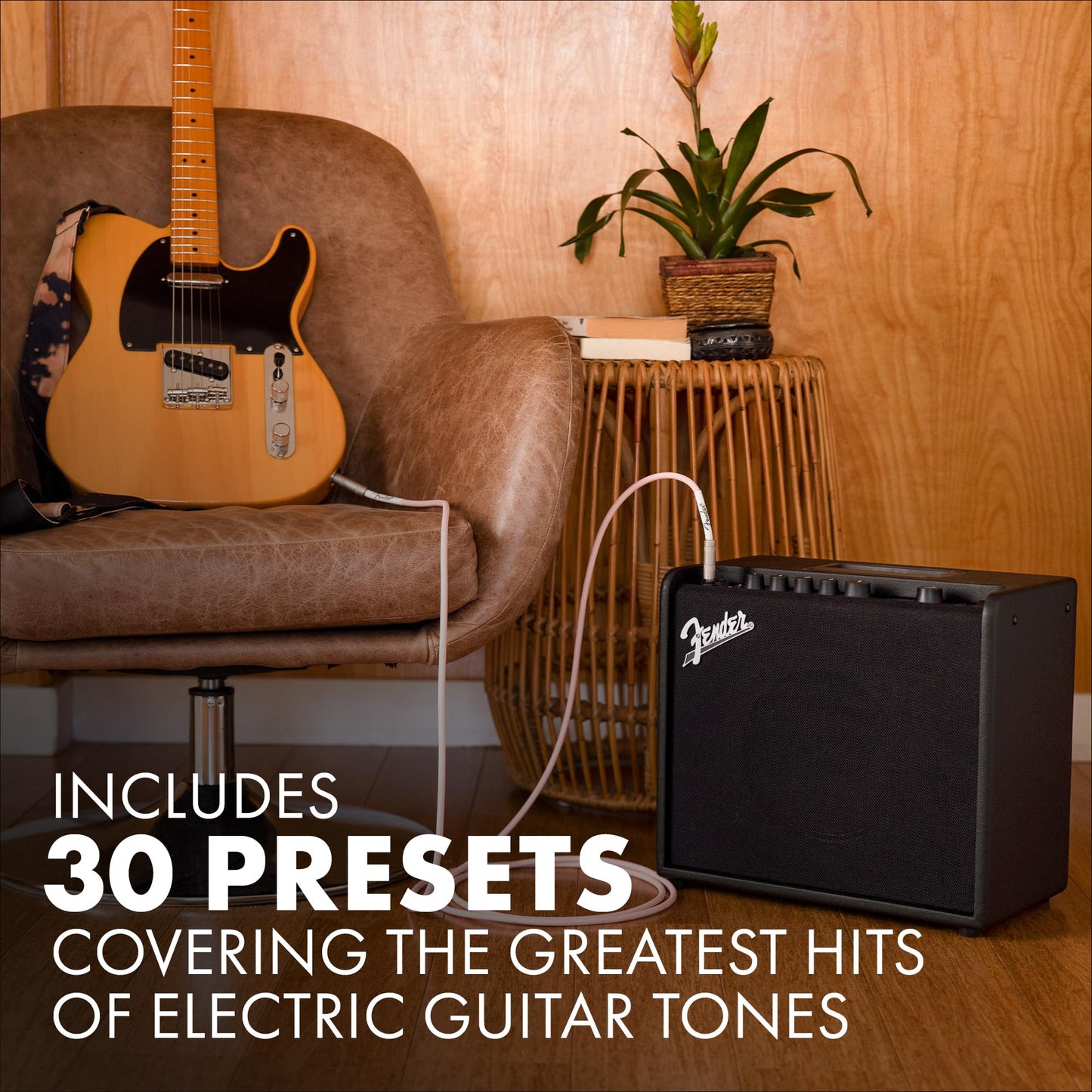 Fender Mustang LT25 Guitar Amp, 25-Watt Combo Amp, with 2-Year Warranty, 30 Preset Effects with USB Audio Interface for Recording