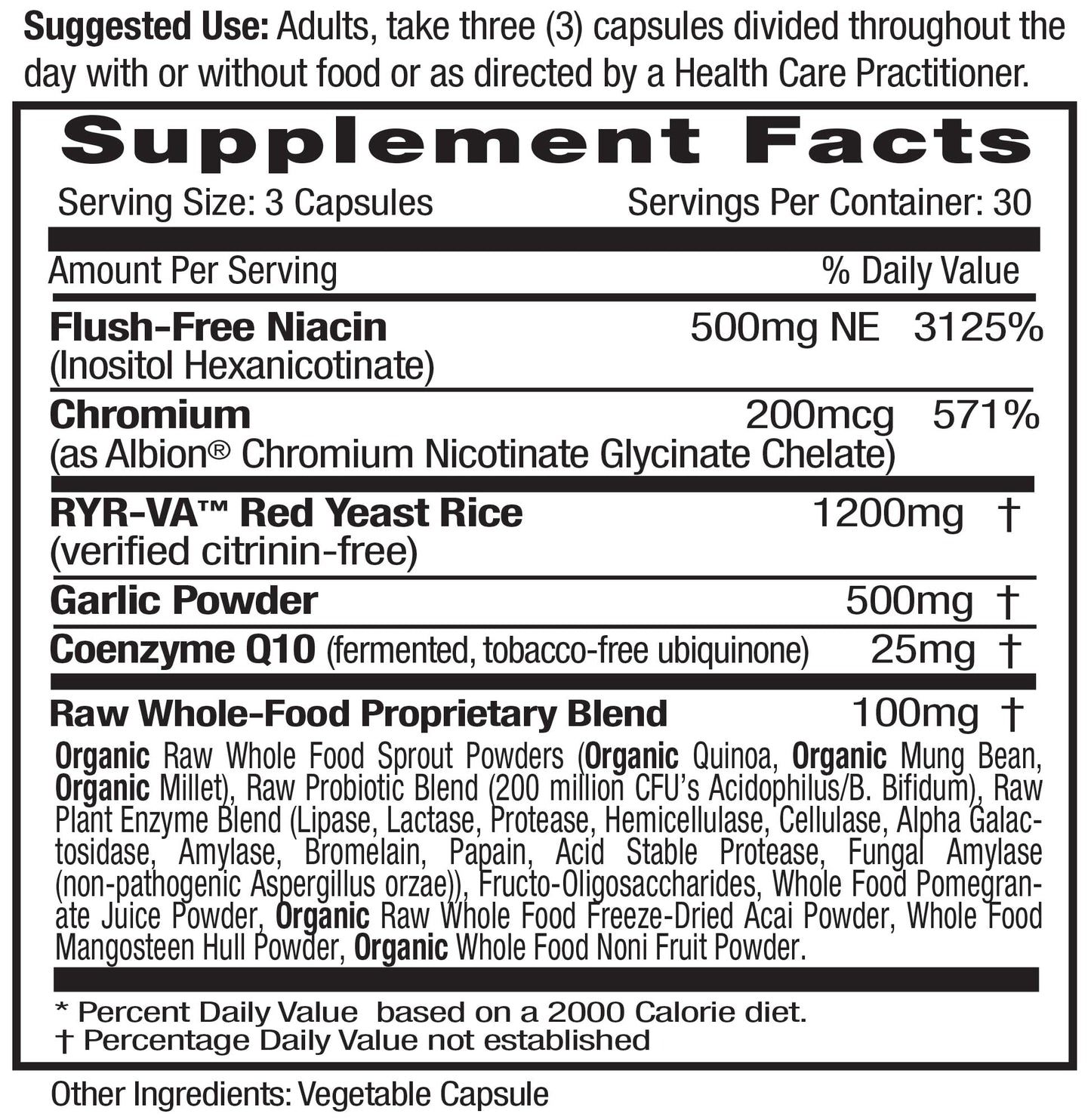 Emerald Labs Cholesterol Health - Featuring CoQ10, Flush-Free Niacin, RYR-VA, and Garlic for Heart and Circulatory Support - 90 Vegetable Capsules
